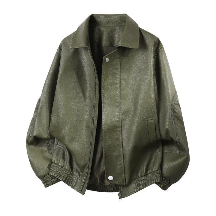 Herren Oversize-Blouson mit elastischem Saum und verdecktem Reißverschluss