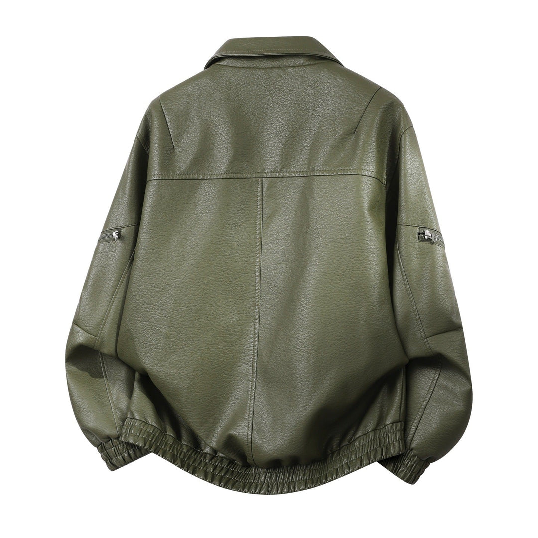 Herren Oversize-Blouson mit elastischem Saum und verdecktem Reißverschluss