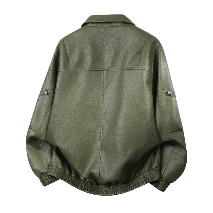 Herren Oversize-Blouson mit elastischem Saum und verdecktem Reißverschluss
