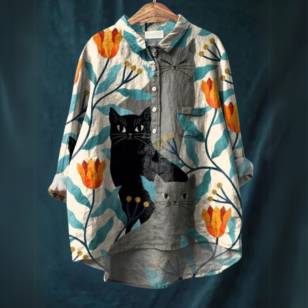 Lucy™ - Katzenkunst-Shirt