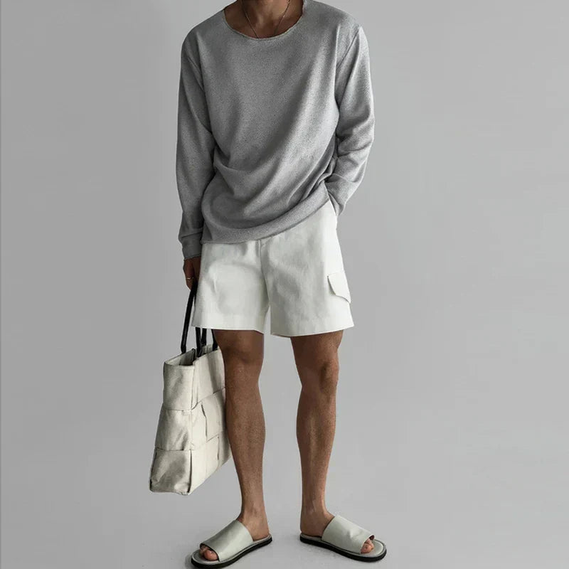 CloudComfort™ - Hohles Strick-T-Shirt