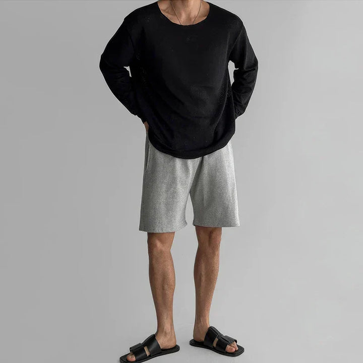 CloudComfort™ - Hohles Strick-T-Shirt