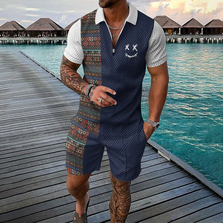 EMIL | ZEITREISENDER POLOSHIRT- & SHORTS-SET