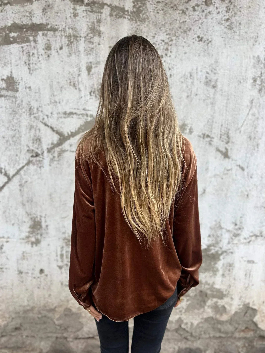 Isabella - Bluse Aus Samt