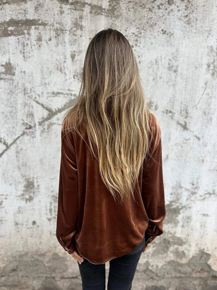 Isabella - Bluse Aus Samt
