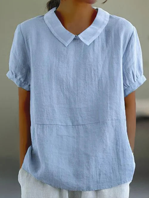 Amalie ™ - Entspannt geschnittene Bluse mit Kragen