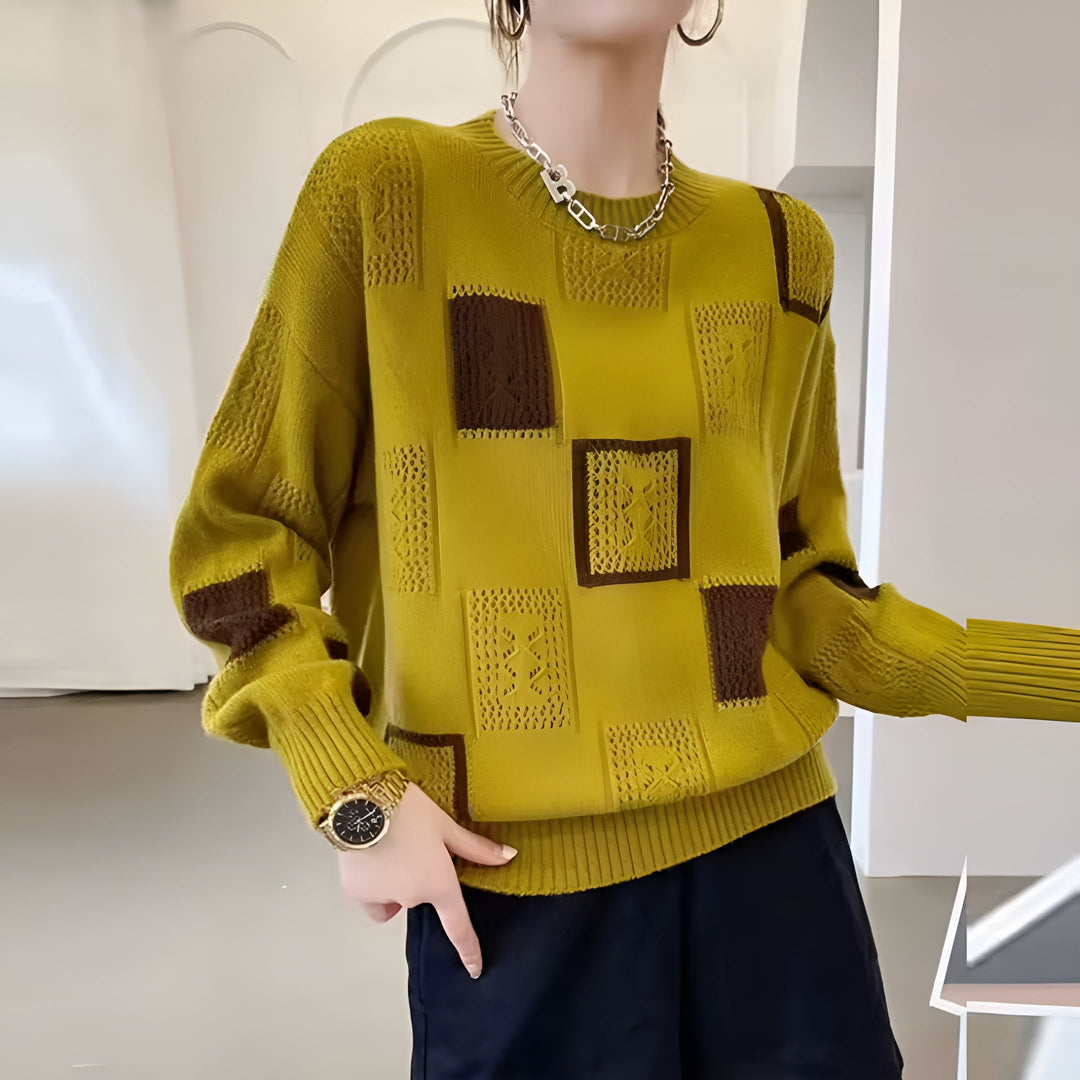 Alida™ – Elegantes Strick-Sweatshirt