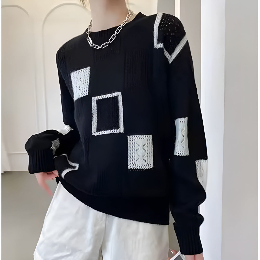 Alida™ – Elegantes Strick-Sweatshirt