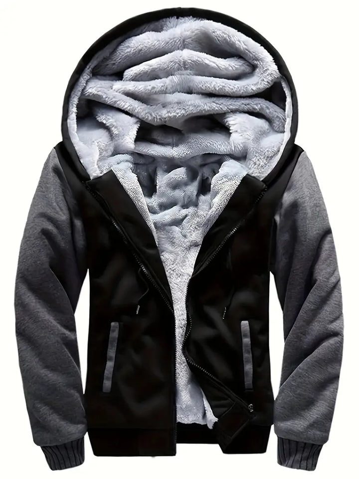 Noah - Warme Herren Fleecejacke Mit Kapuze