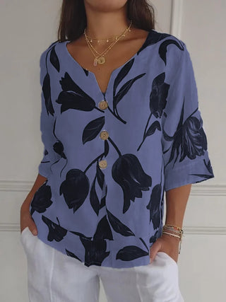Sanne™ | Florale Button-Up Bluse