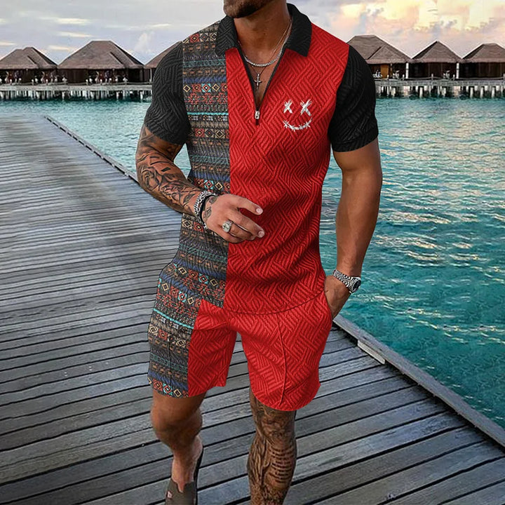 EMIL | ZEITREISENDER POLOSHIRT- & SHORTS-SET