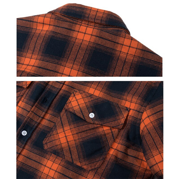 Ethan | Herren Karo Jacke mit Knöpfen und Taschen