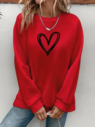 Heartzone - Lässiges Sweatshirt Mit Herzmotiv