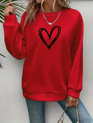 Heartzone - Lässiges Sweatshirt Mit Herzmotiv