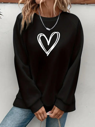 Heartzone - Lässiges Sweatshirt Mit Herzmotiv