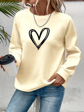 Heartzone - Lässiges Sweatshirt Mit Herzmotiv