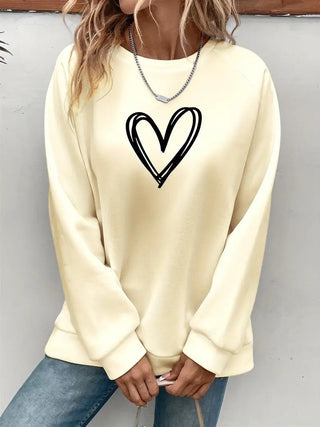 Heartzone - Lässiges Sweatshirt Mit Herzmotiv
