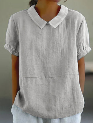 Amalie ™ - Entspannt geschnittene Bluse mit Kragen