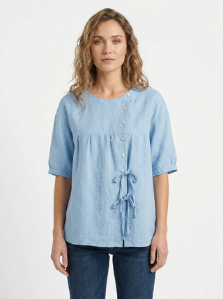Lily | Vintage-inspirierte lockere Passform Bluse
