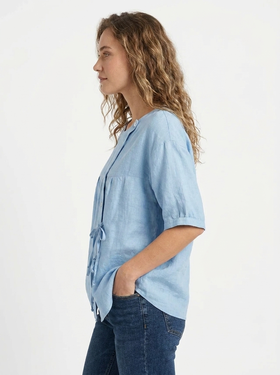 Lily | Vintage-inspirierte lockere Passform Bluse