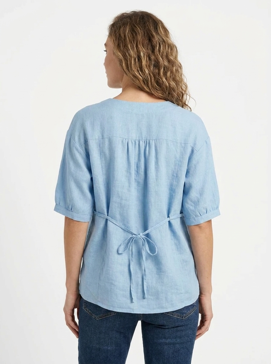 Lily | Vintage-inspirierte lockere Passform Bluse