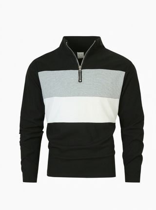 Brit & Boho™  | Der Aspen Colorblock Quarter-Zip
