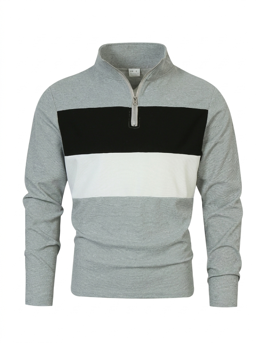 Brit & Boho™  | Der Aspen Colorblock Quarter-Zip