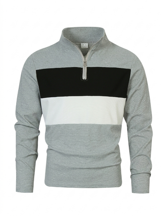 Brit & Boho™  | Der Aspen Colorblock Quarter-Zip