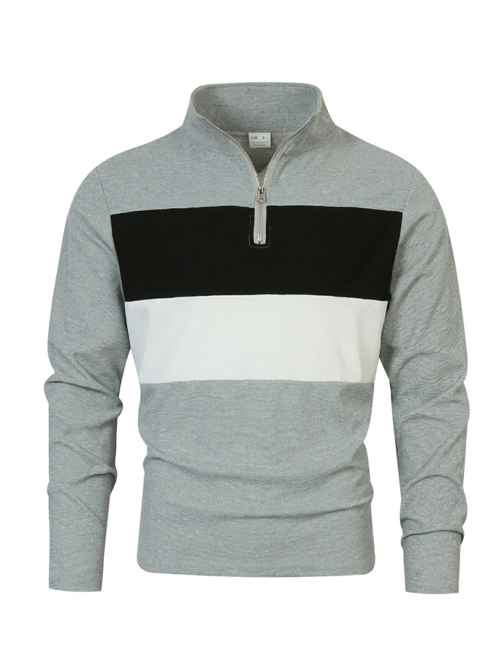 Brit & Boho™  | Der Aspen Colorblock Quarter-Zip