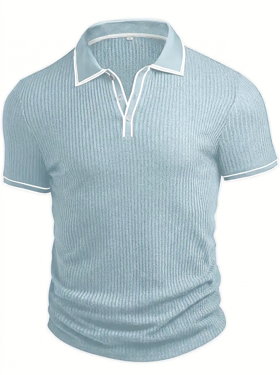 Emilio™ - Herren maßgeschneiderte gerippte Polo