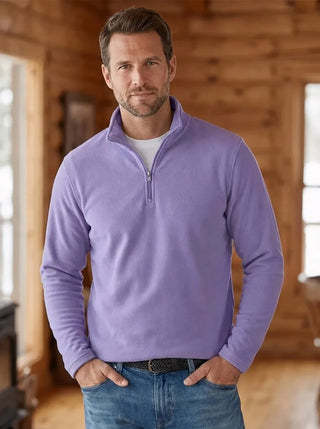 MARK | Feinstrick-Pullover für Herren mit Viertel-Reißverschluss
