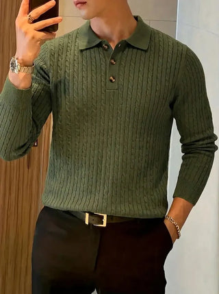Brit & Boho™️ | Geripptes Strickpullover-Shirt