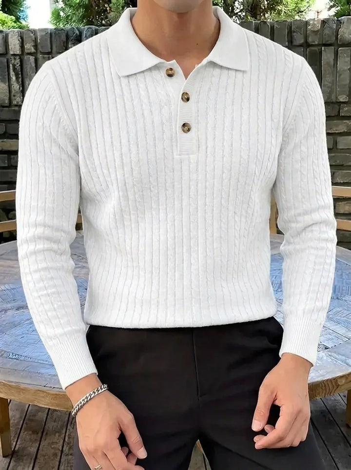 Brit & Boho™️ | Geripptes Strickpullover-Shirt