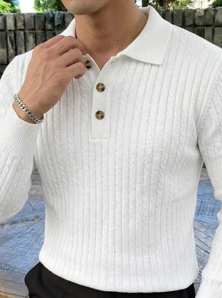 Brit & Boho™️ | Geripptes Strickpullover-Shirt