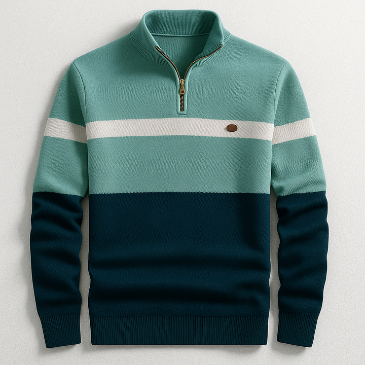 ELSTON HERITAGE PULLOVER MIT VIERTELZIP