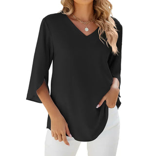 CARA - V-Ausschnitt Bluse