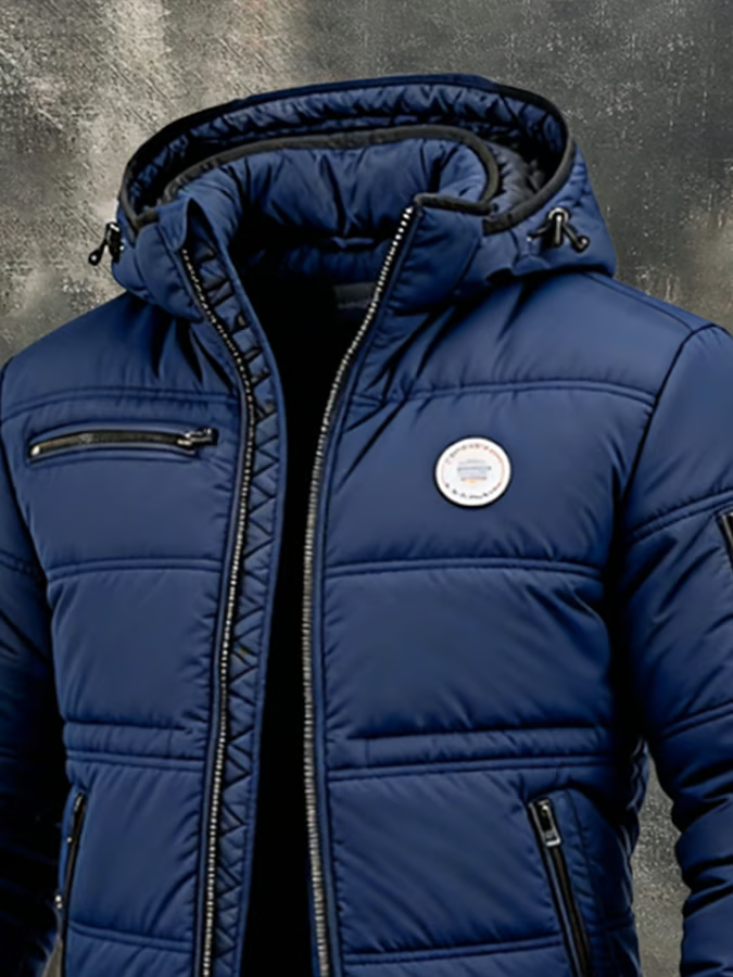 Herren Vintage Isolierte Outdoor-Jacke - Warm und Gepolstert