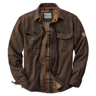 Herren Langarmjacke mit Knöpfen und Taschen