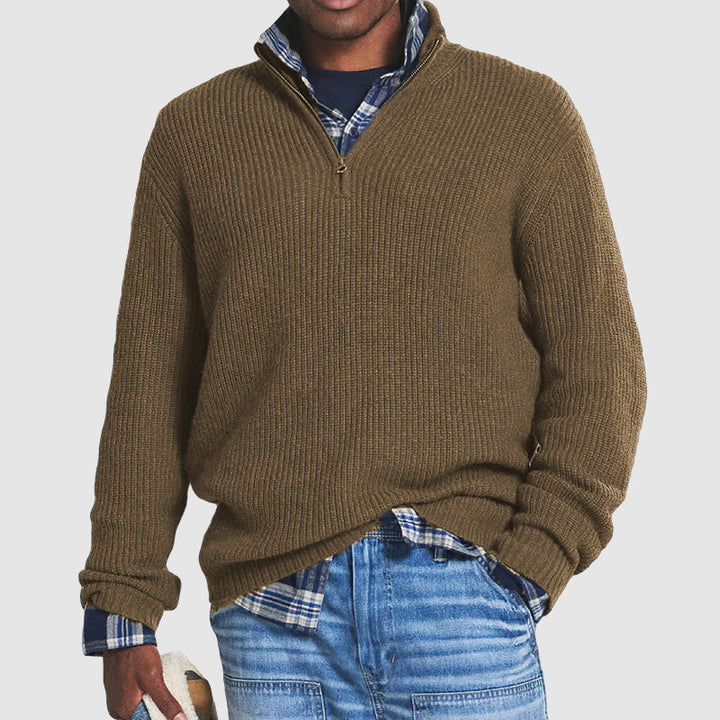 Jerry - Business Casual Pullover Mit Reißverschluss