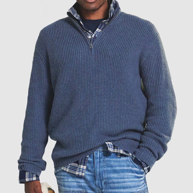 Jerry - Business Casual Pullover Mit Reißverschluss