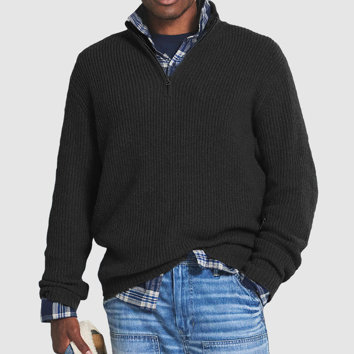 Jerry - Business Casual Pullover Mit Reißverschluss