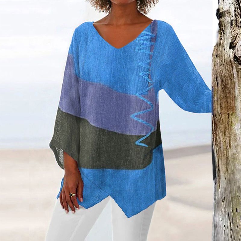 Elaine™ - Lockere Langarm-Bluse