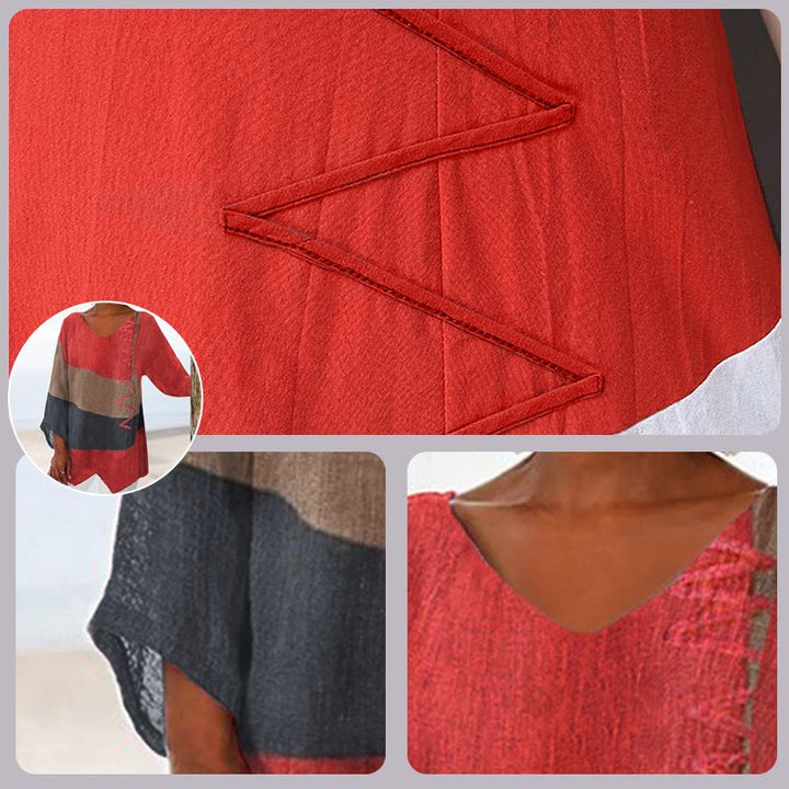 Elaine™ - Lockere Langarm-Bluse