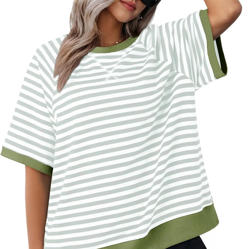 Iolanda - Lässiges Gestreiftes T-Shirt