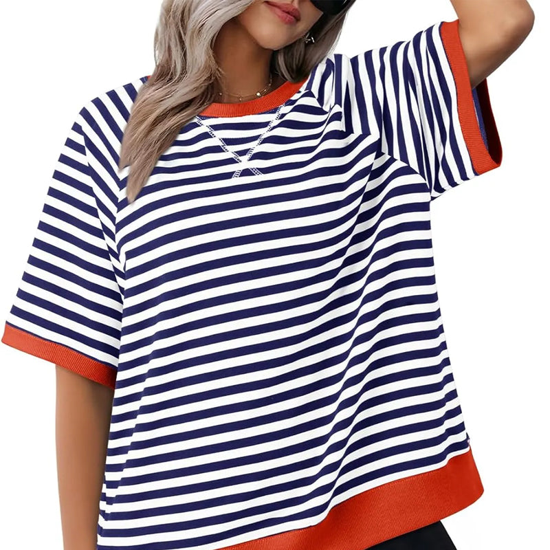 Iolanda - Lässiges Gestreiftes T-Shirt
