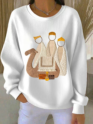 Damen Weihnachts-Jesu-Geburts-Sweatshirts
