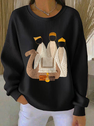 Damen Weihnachts-Jesu-Geburts-Sweatshirts