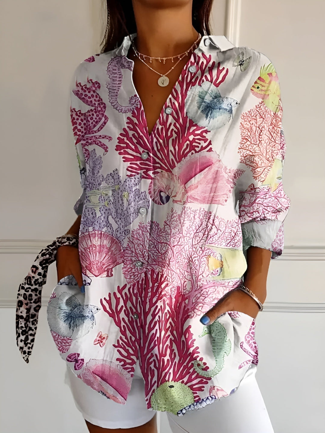 Avril™ | Schicke Bluse mit verspielten Drucken