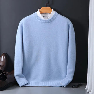 RYAN | WARMER MOHAIR PULLOVER - BLAU